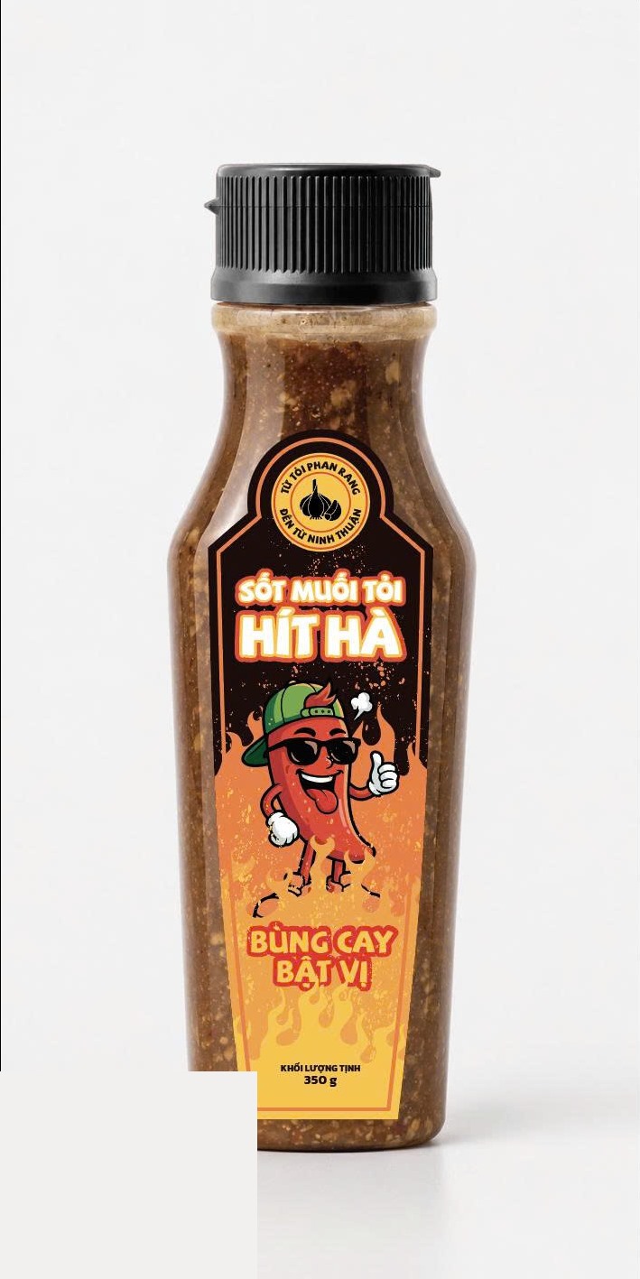 Chai sốt muối tỏi Hít Hà